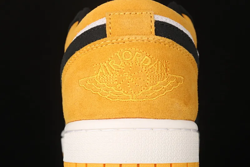 All categories Air Jordan Jordan series basketball shoes Air Jordan 1 Low New version Air Jordan 1 Low "University Gold" AJ1 Joe 1 black and yellow toes Pikachu cultural and leisure sports sneakers 553558-127